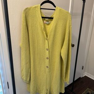 FP Beach Button-Up Knit Romper